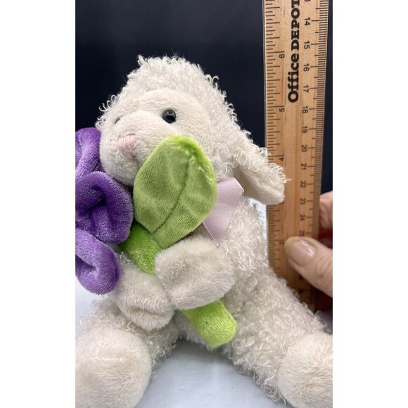 2006 March of Dimes Lamb Sheep Plush Flower Bean Bag for Babies Stuffed - Picture 3 of 7
